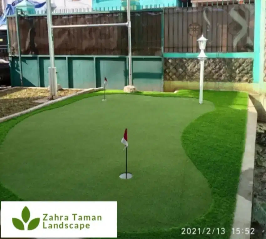 Mini Golf Sintetis  Untuk Dua Varian Rumput