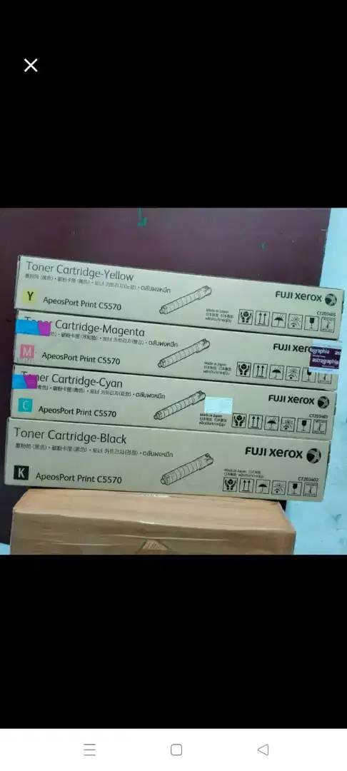 Cartridge dan toner diterima,bekas dan baru