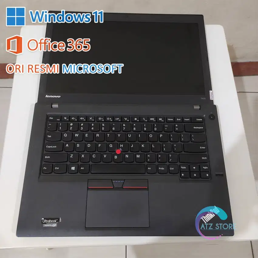 Lenovo Thinkpad T450 Core i5 5300u Ram 16GB SSD 1TB Layar FHD Win Ori