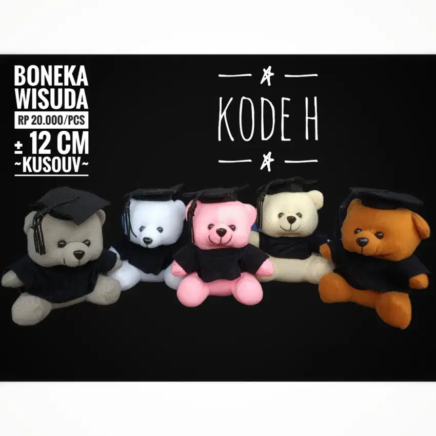 Boneka Wisuda Pakai Toga Ijazah