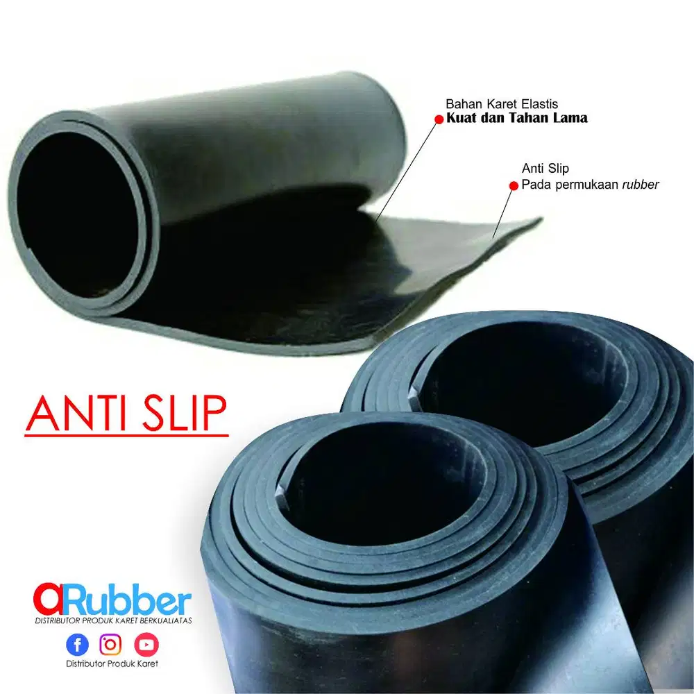 Karpet Polos/Rubber Ssheet tebal 5 mm