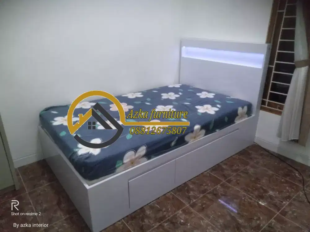 Dipan minimalis custom 120x200 3 laci