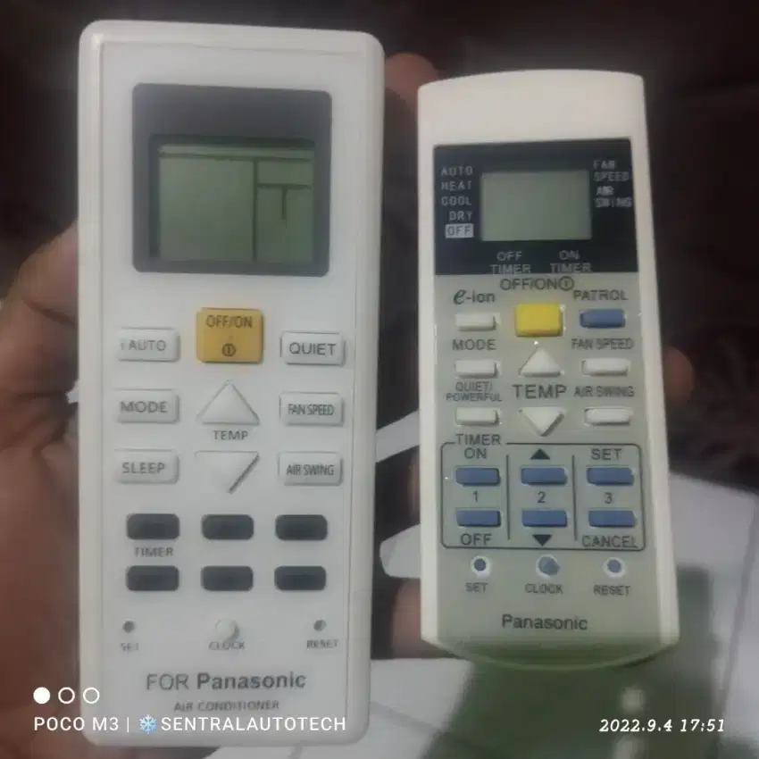 Remote AC panasonic