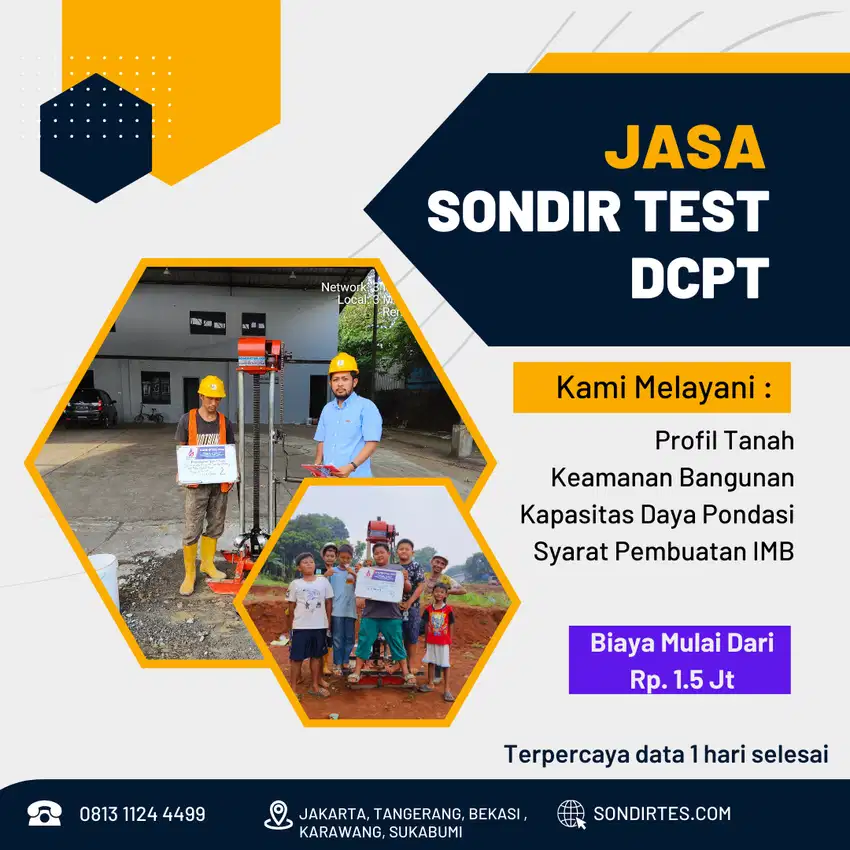 Jasa Sondir Test Di Cikarang Cibarusah Sekitarnya