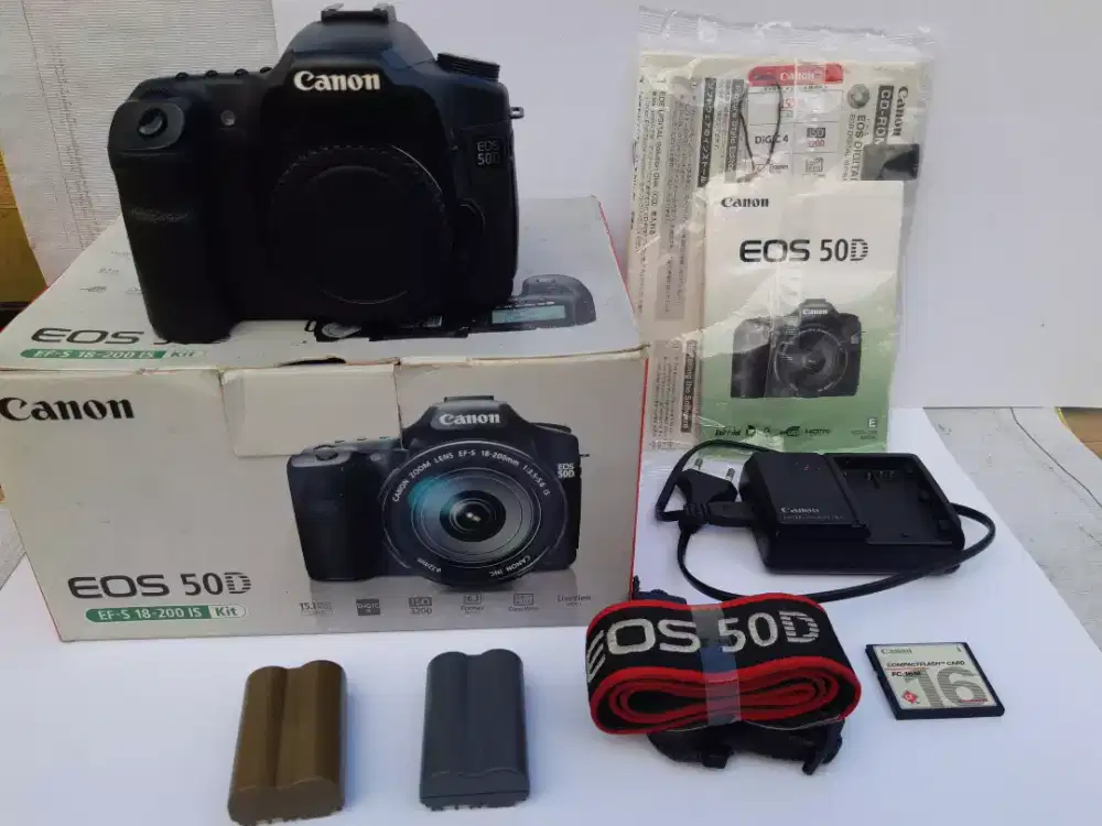 CANON 50D BODY ONLY MULUS 
FREE MEMORY 16MB