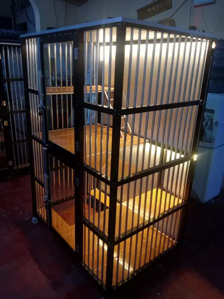 Kandang kucing estetik led