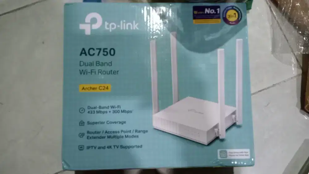 TPLink Archer C24 (Kondisi baru gak pernah dipake)