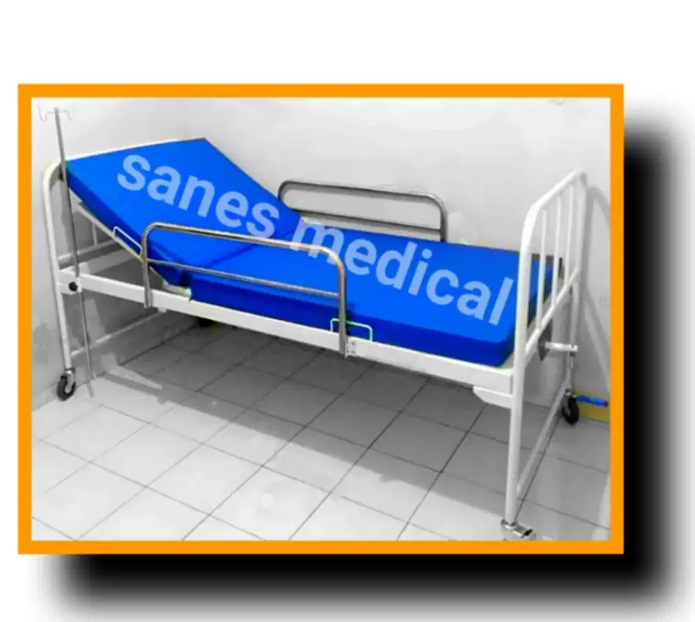 Bed Rest Prokes Ranjang Pasien Kasur Tempat Tidur 1 crank Rumah Sakit