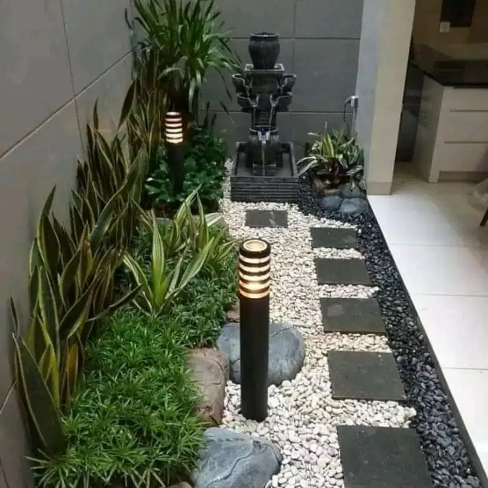 pembuatan taman dan kolam ikan