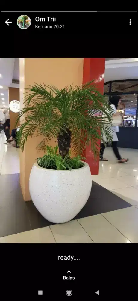 Pot bunga pot tanaman berbahan terazo terazzo