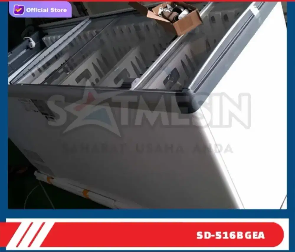 Freezer Box Gea SD-516B Sliding Glass 5 Keranjang