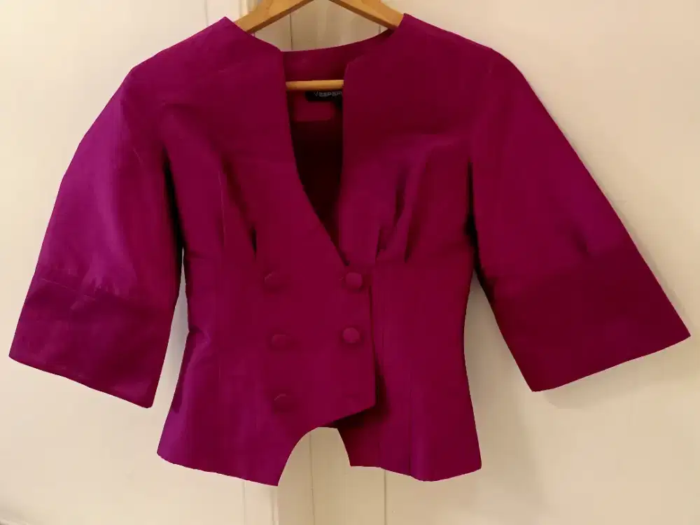 Vesperine Blazer Authentic Women Purple Size 6 Jas Blazer
