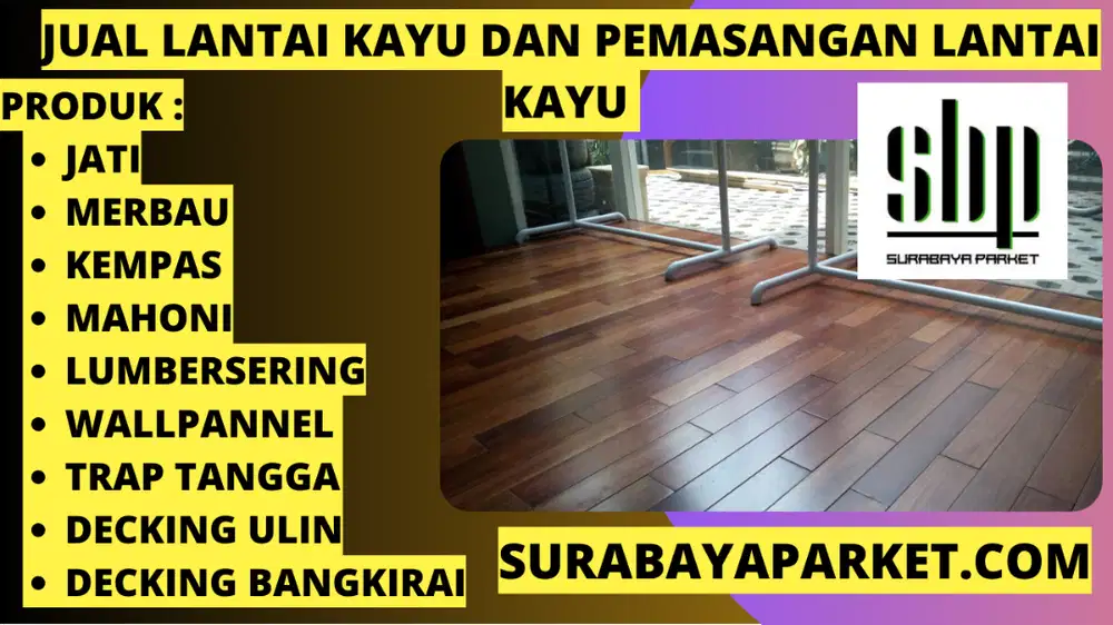 harga lantai parket jati surabaya
