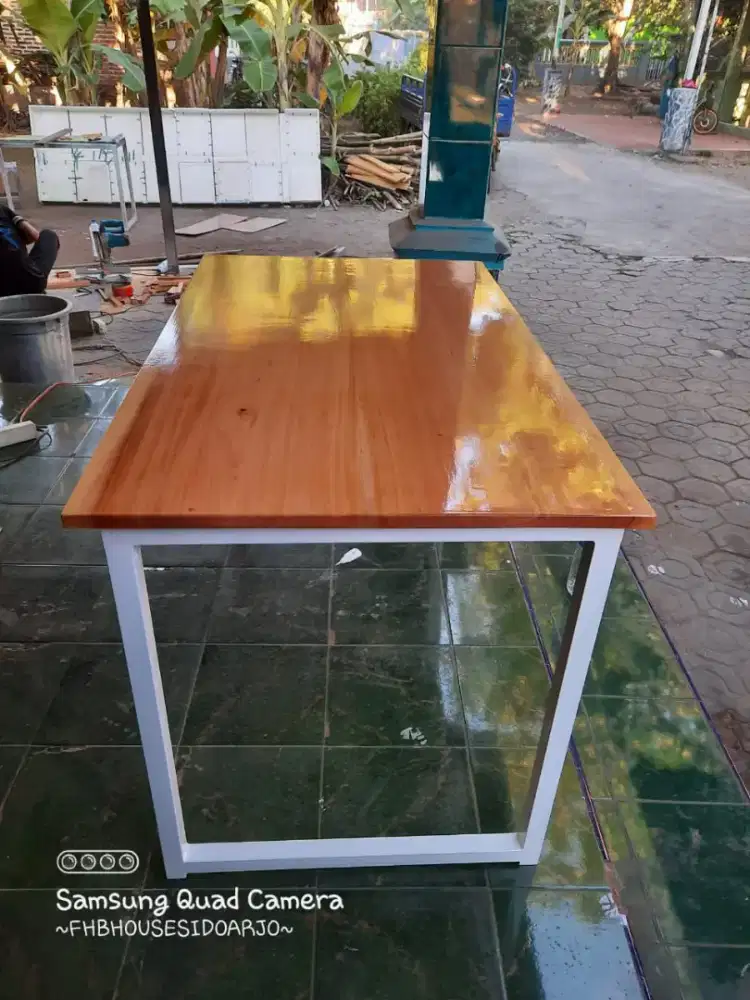 Meja kayu mahoni meja komputer meja laptop meja tamu