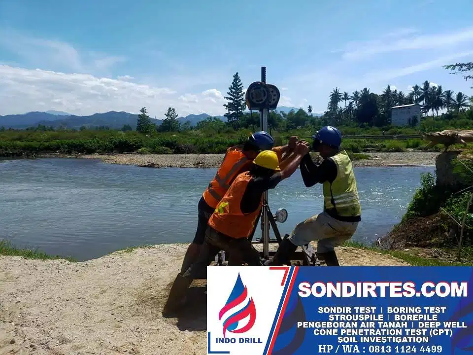 Sondir Test, DCP , Boring SPT DI Babelan, Muara Gembong Bekasi Utara