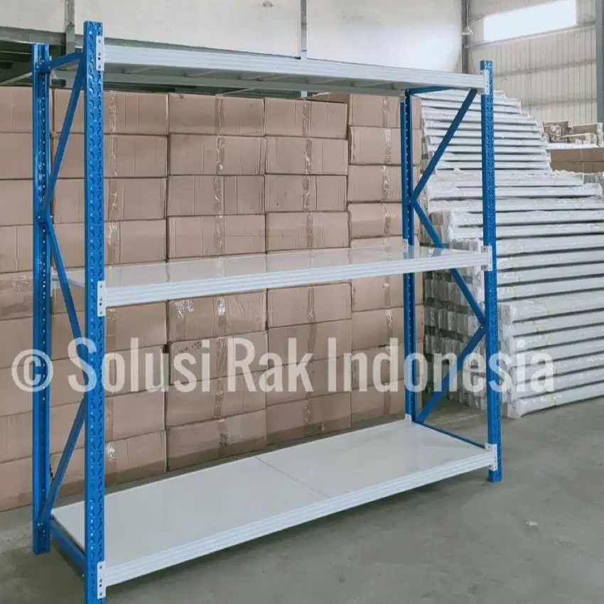 Rak Gudang 500kg type Shelving Ambalan KOKOH KUAT Anti KaratSiap Kirim