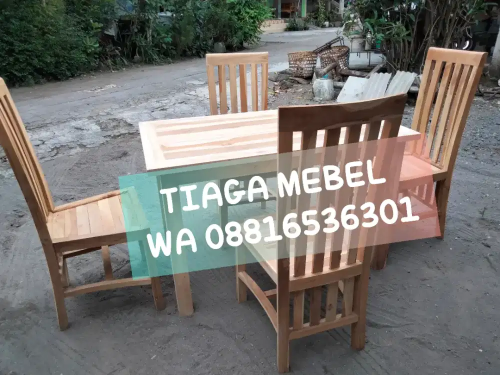 Kursi meja makan bolero jati