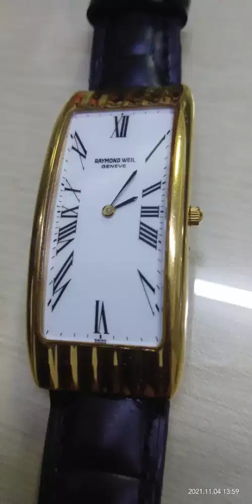jam tangan RAYMOND WEIL 18 k gold