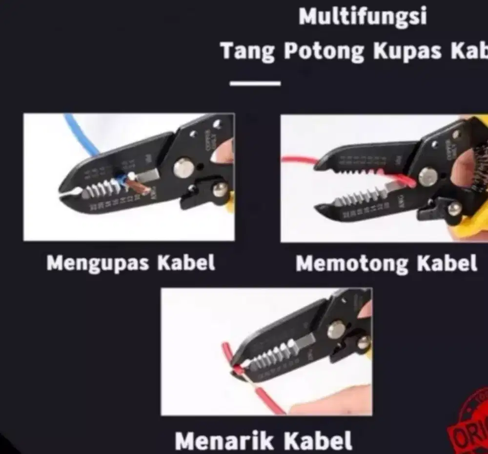Tang Potong Kupas Kabel Serbagun