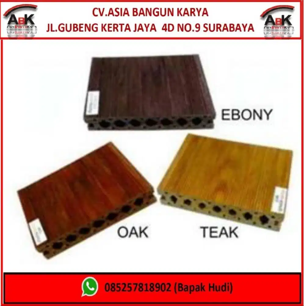 Duma Deck lantai WPC + jasa pemasangan  ( harga sendiri )