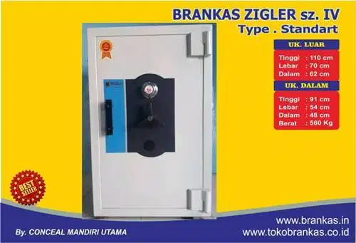 NEW Brankas ZIGLER SAFE size IV (Tinggi 95 cm) 11,7jt