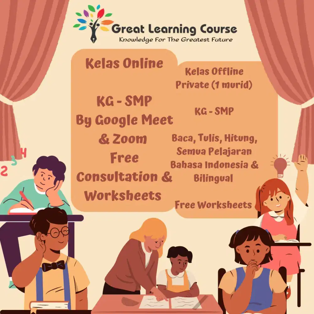 Les Pelajaran dan Bahasa Inggris Murah Seluruh Indonesia