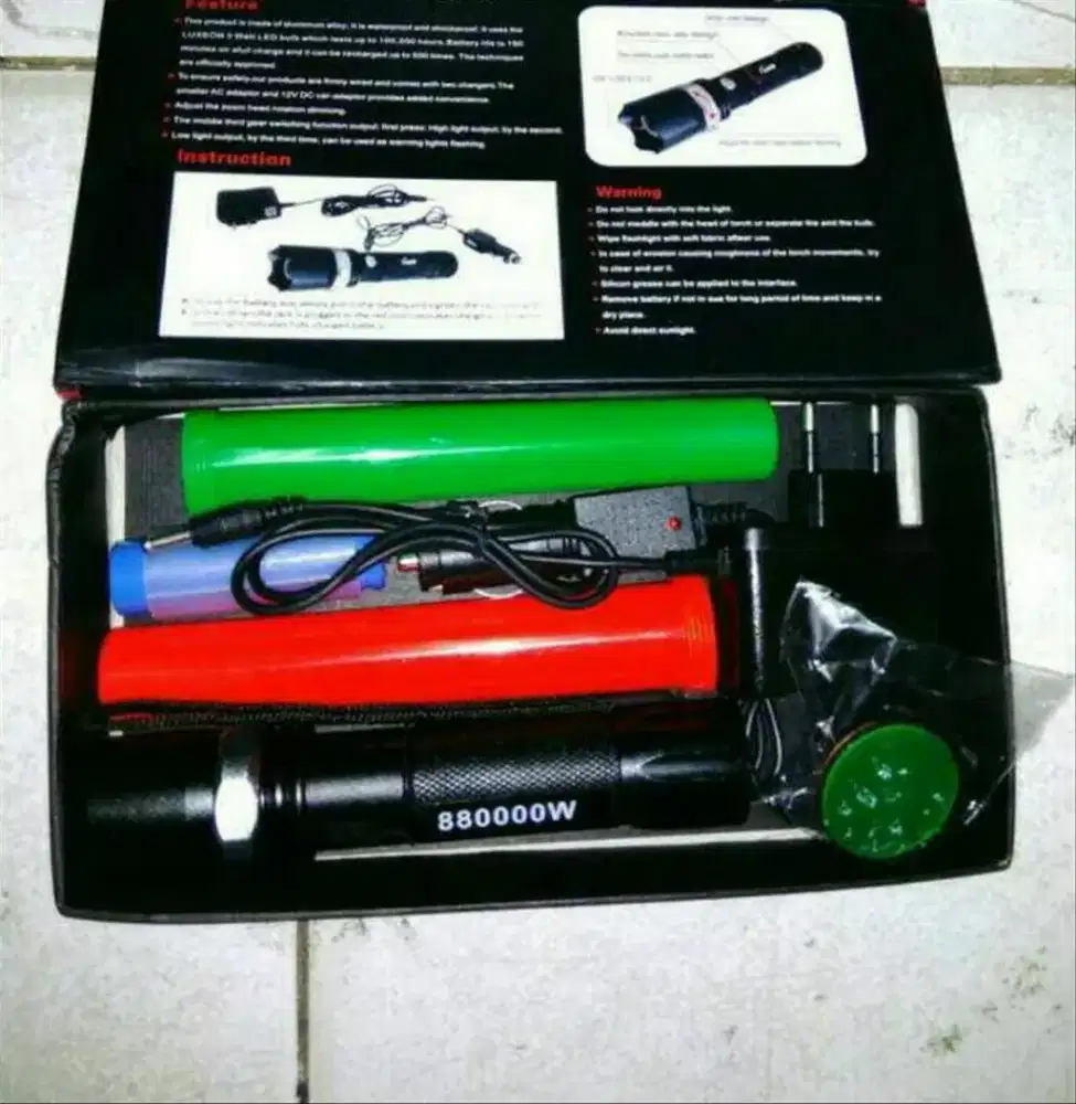 baru senter swat lengkap Goggle map : kevin shop jogja