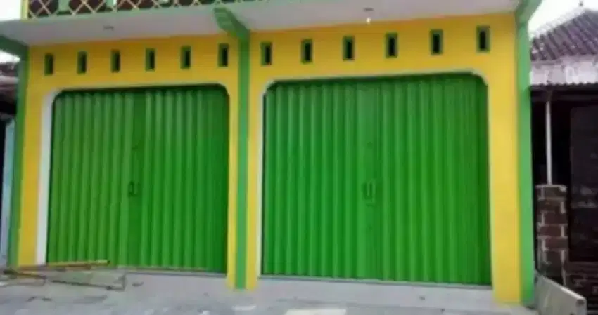 Rolling door folding gate