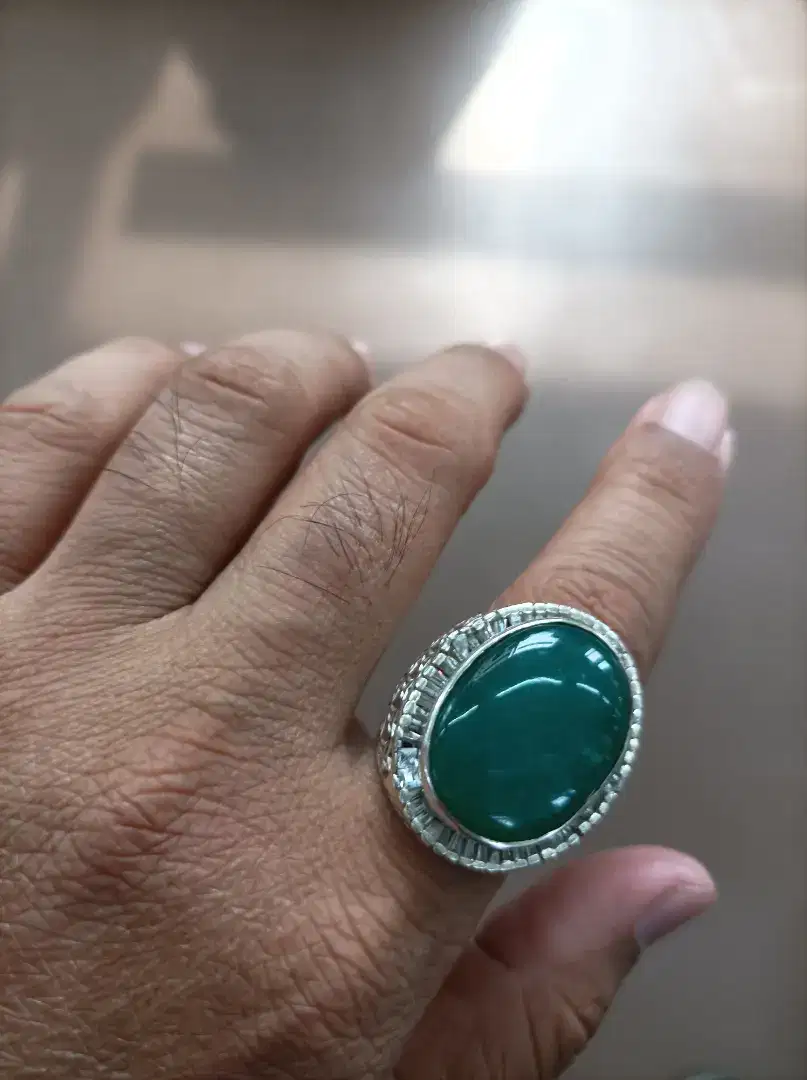 Jual bacan dim 24x19x6 ring perak