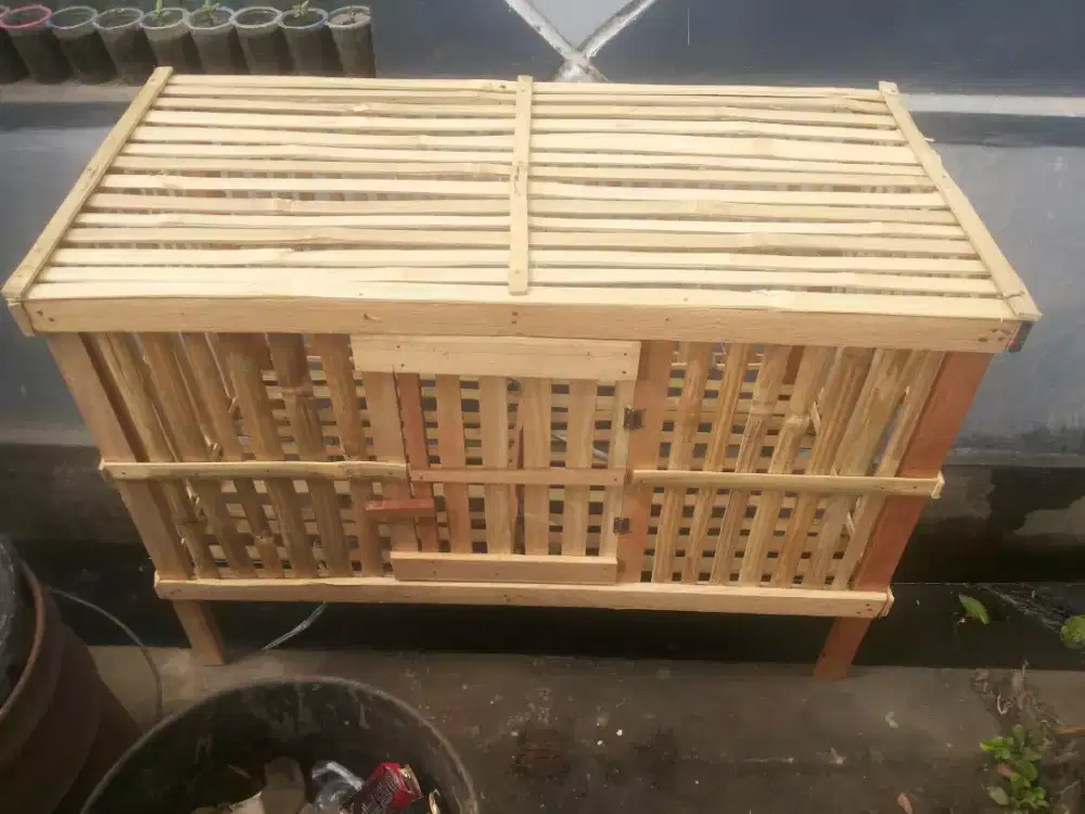 Kombong kandang ukuran 80x50 warna coklat