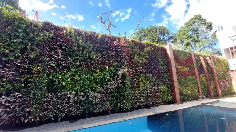 Taman minimalis vertical graden