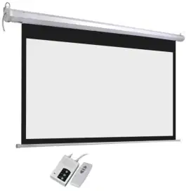 Screen proyektor 70inch motorized/otomatis/remot