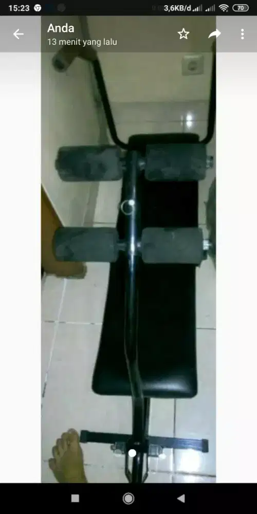 Alat Olahraga utk sit up made in china,tdk ada merk!!