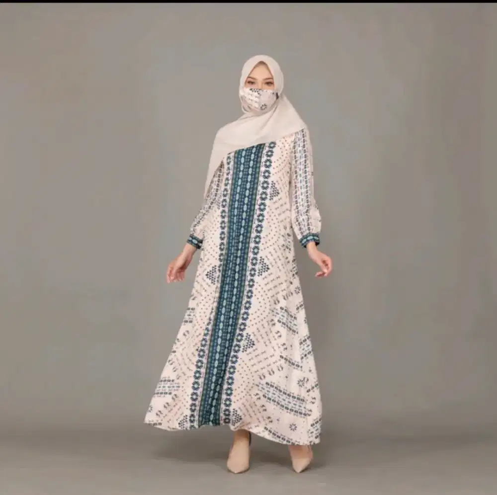 Gamis etnik size S hanya sekali pakai  HB : 175.000