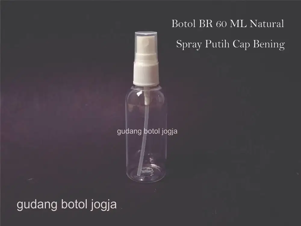 BOTOL BR 60 ML CAP SPRAY PUTIH