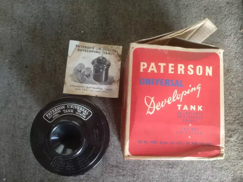 Patterson universal dev. tank self-loading spiral & two way agitation
