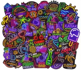 Sticker Bomb Neon Light 45pcs