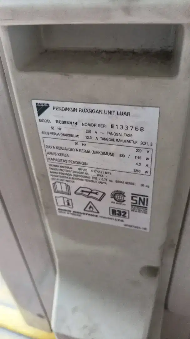 Daikin Thailand 1,5 PK