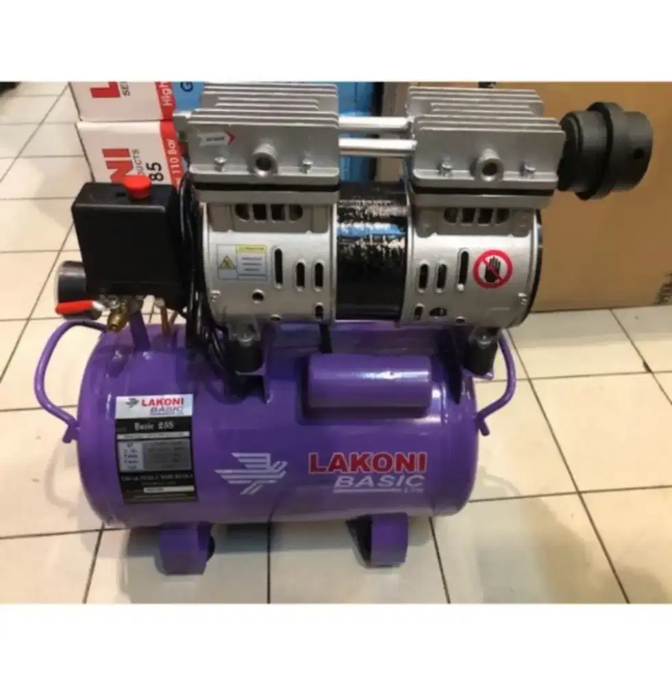 LAKONI BASIC 9S 25S KOMPRESOR OILLESS 0.75 HP 8LTR 24LTR SILENT
