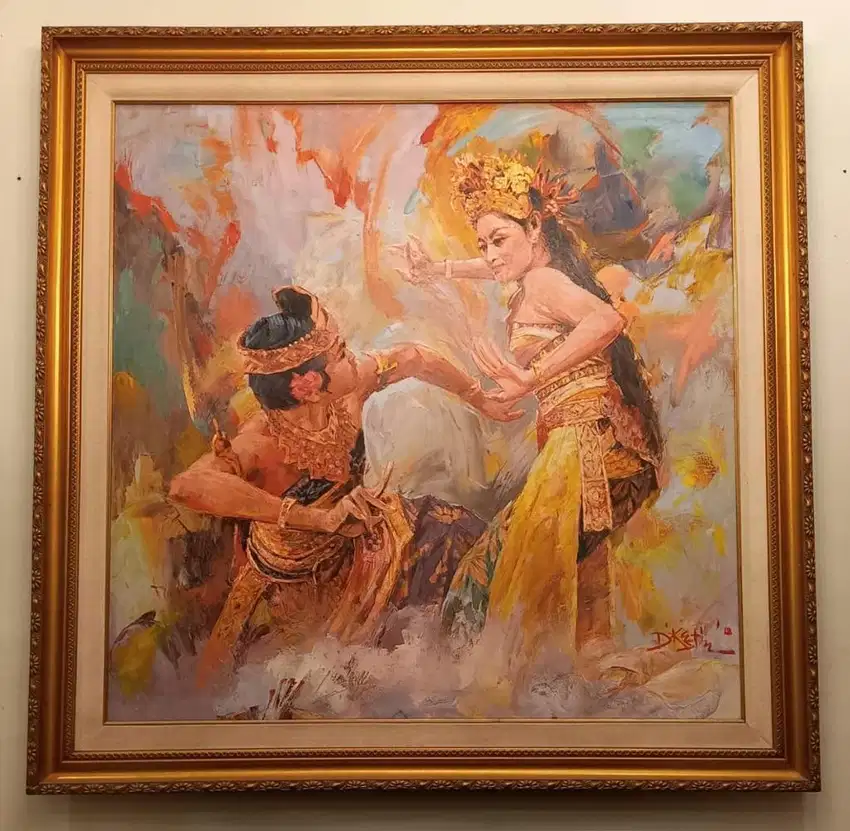 Lukisan Penari Bali Antik D’Kustin / D Kustin