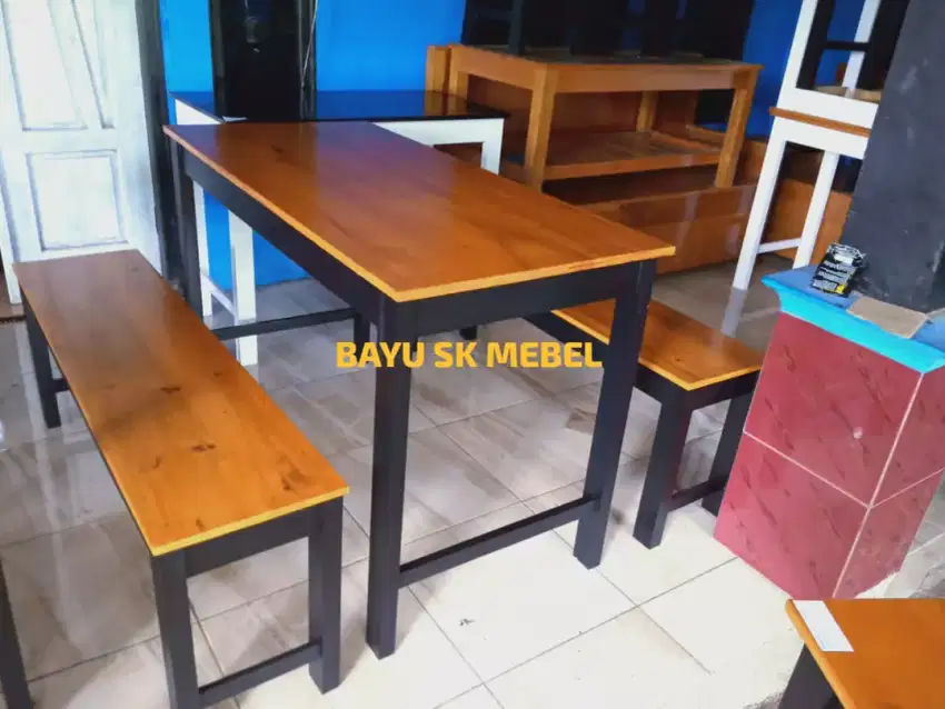 Set meja kursi panjang