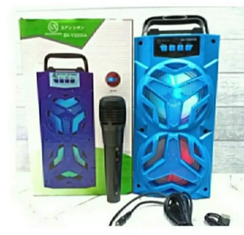 Bisa Bayar Ditempat Speaker Bloetooth free mik Karaoke Super Basss