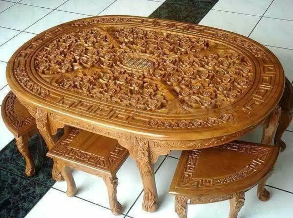 Meja  Oshin Lonjong Kursi