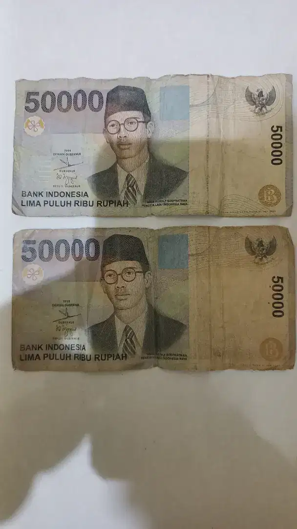 Uang lama Rp 50 rb tahun 1999