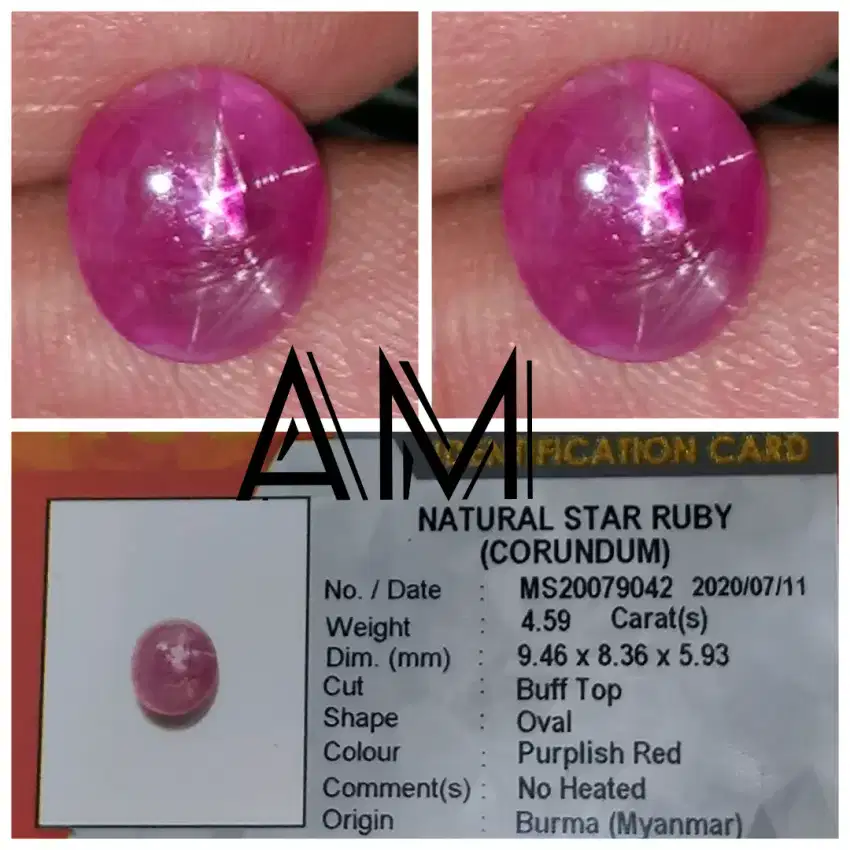 Star Ruby Burma (Unheated)