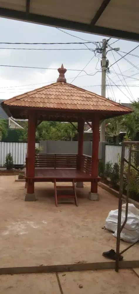 Jual Saung Gazebo - Saung Bambu - Saung Kelapa