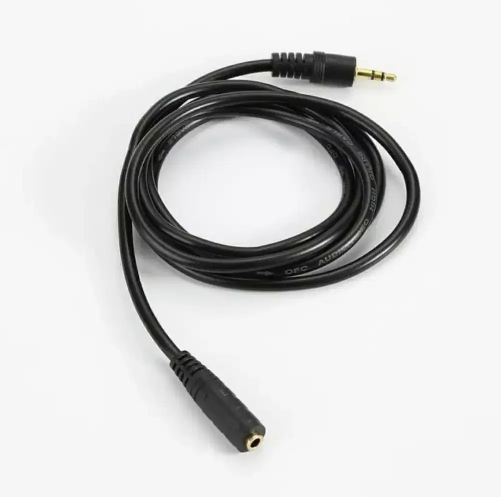 KABEL PERPANJANGAN AUDIO MALE-FEMALE 1.5M GOLD