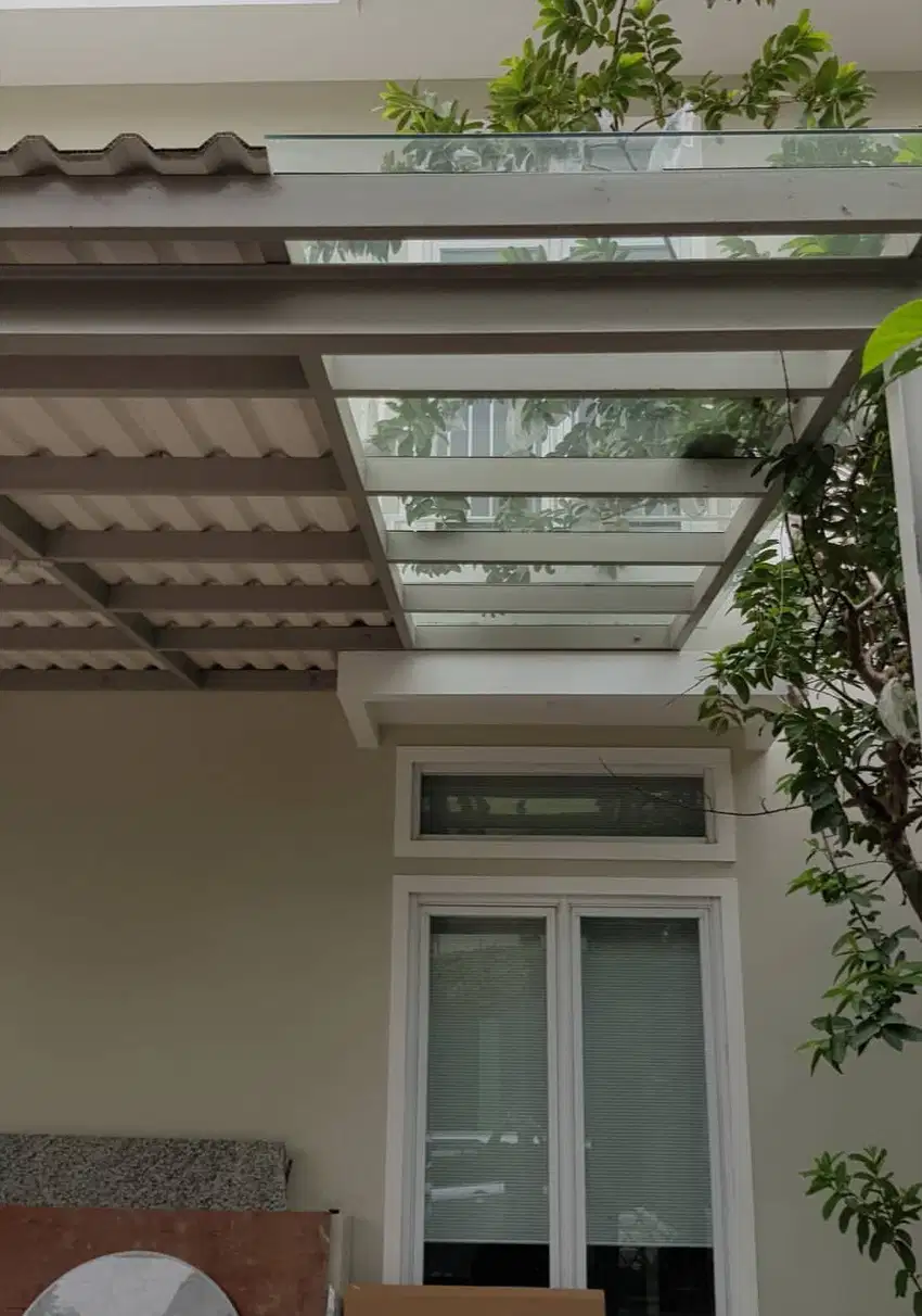 Jual Kanopi Kaca sidoarjo / kanopi rooftop / kanopi teras
