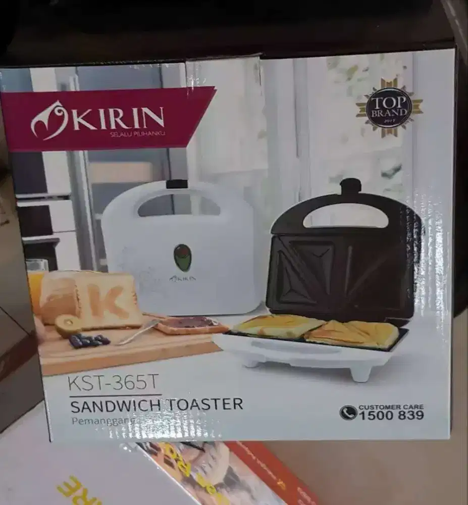 Alat Panggang Pemanggang Roti Bakar Sandwich Toaster Kirin Kst-365