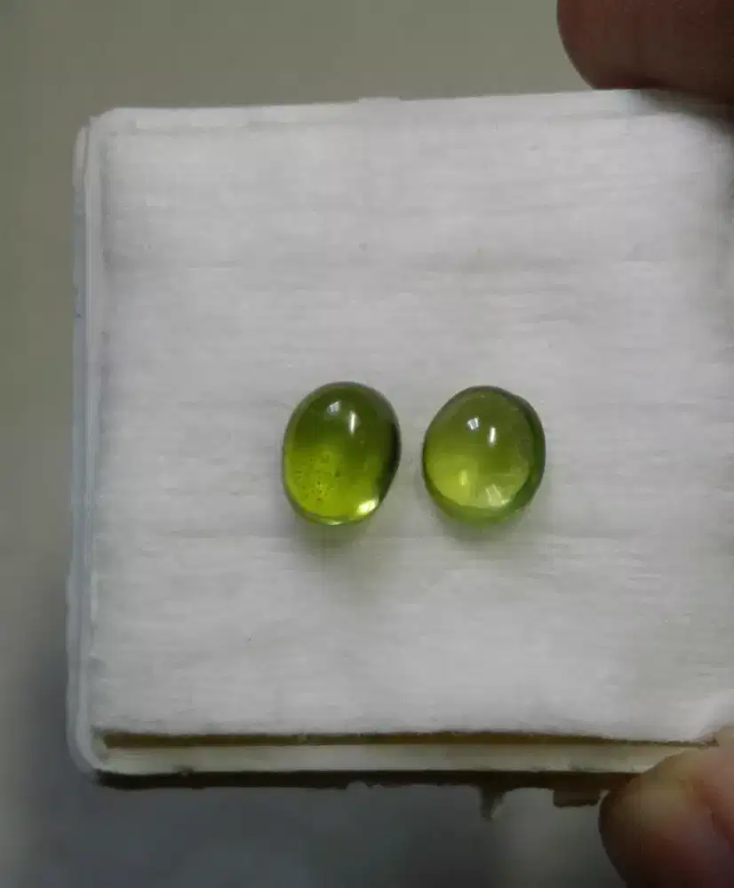 2pcs Permata Green Peridot